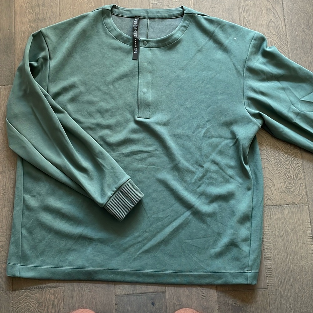 Lululemon Softstream Oversized Long Sleeve Henley Dark Forest XXL